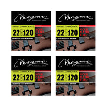 Load image into Gallery viewer, Magma Electric Bass Strings Extra Light - Nickel Plated Steel Round Wound - Long Scale 34&quot; 7 Strings Set, .022 - .120 (BE147N)
