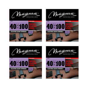 Magma Electric Bass Strings Light - Nickel Plated Steel Round Wound - Long Scale 34" Set, .040 - .100 (BE150N)