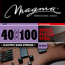 Load image into Gallery viewer, Magma Electric Bass Strings Light - Nickel Plated Steel Round Wound - Long Scale 34&quot; Set, .040 - .100 (BE150N)
