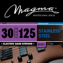 Load image into Gallery viewer, Magma Electric Bass Strings Light - Stainless Steel Round Wound - Long Scale 34&quot; 6 Strings Set, .030 - .125 (BE156S)
