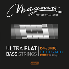 Load image into Gallery viewer, Magma Electric Bass Strings Medium Light- Steel Ultra Flat Strings - Long Scale 34&quot; 4 Strings Set, .045 - .100 (BE160SUF)
