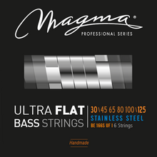 Load image into Gallery viewer, Magma Electric Bass Strings Medium Light - Ultra Flat Strings - Long Scale 34&quot; 6 Strings Set, .030 - .125 (BE166SUF)
