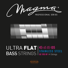 Load image into Gallery viewer, Magma Electric Bass Strings Medium - Steel Ultra Flat Strings - Long Scale 34&quot; 4 Strings Set, .045 - .105 (BE170SUF)
