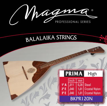 Magma BALALAIKA Strings Prima High Steel - Crystal Nylon (BKPR120N)