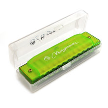 Load image into Gallery viewer, Magma Harmonica Green, 10 Hole Translucent Harmonica (H1006G)
