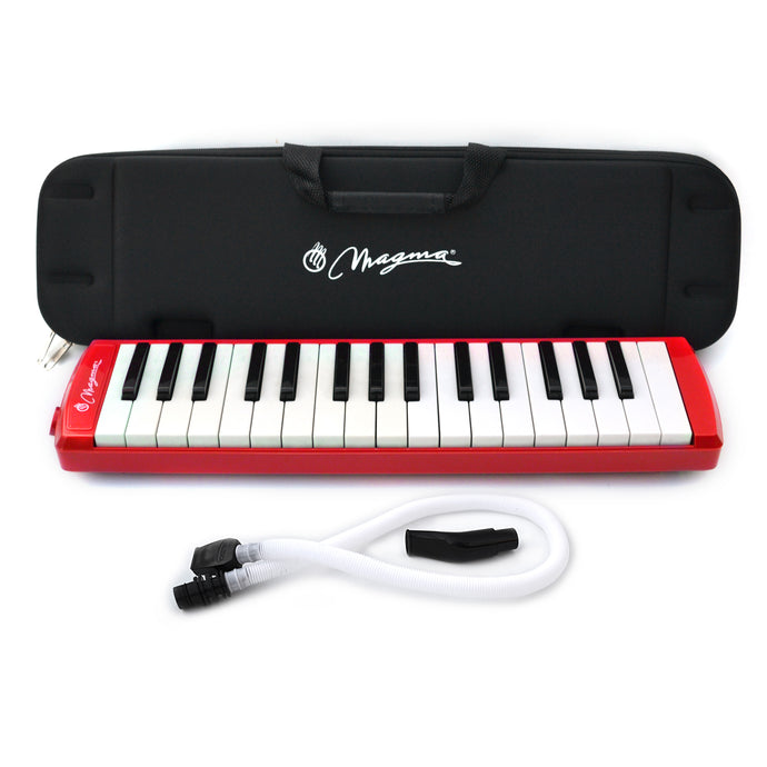 Magma 32 Key Professional Melodica Red with Eva rubber case (M3202PRO)