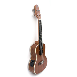 Magma Soprano Ukulele 21 inch Professional SAPELI WOOD LINE with filete, strap pins installed, bag and Preamp EQ (MKS30EQ).