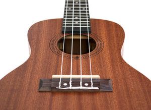 Magma Soprano Ukulele 21 inch Professional SAPELI WOOD LINE with strap pins installed and bag (MKS30M)