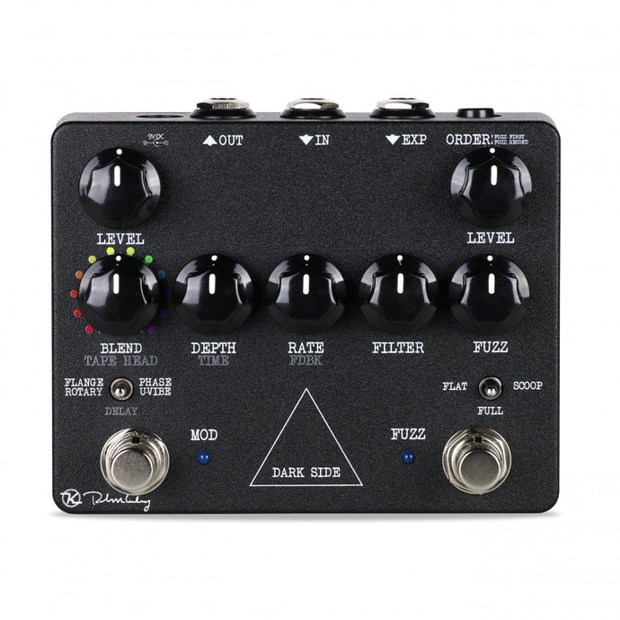 Keeley Dark Side Modern Fuzz w/ Rotary, Vibrato and Delay Guitar Effect Pedal