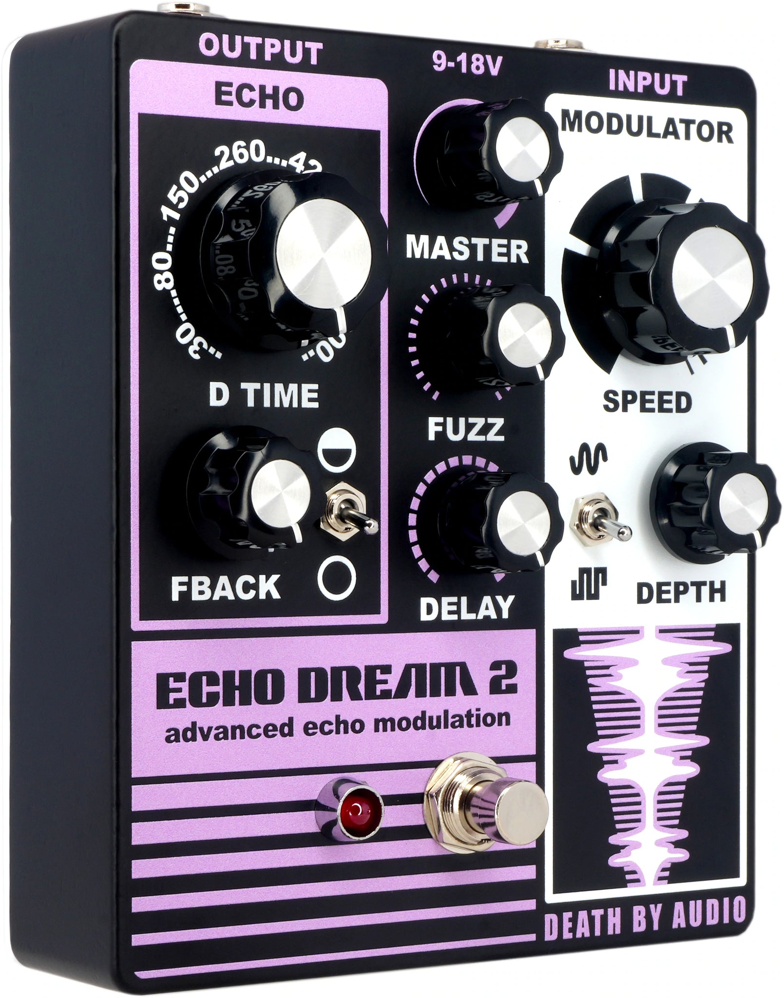 Death By Audio Echo Dream 2 Delay Guitar Effect Pedal – MAGMA STRINGS