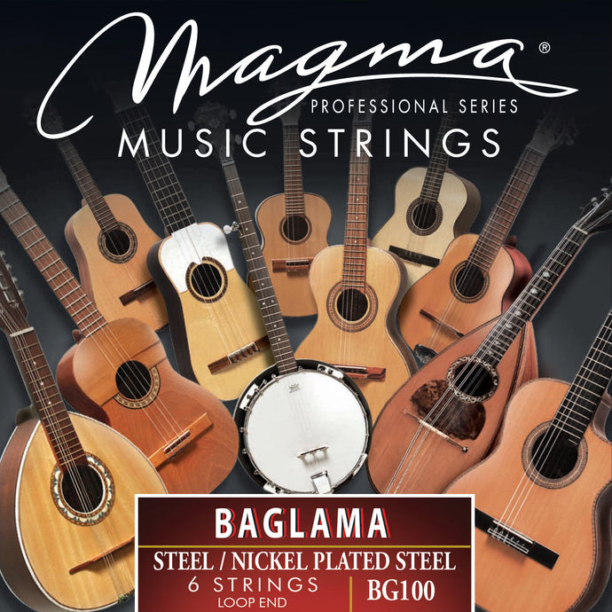 Magma BAGLAMA 6 Strings Loop end Steel - Nickel P/Steel (BG100)