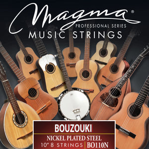 Magma BOUZOUKI 10'' 8 Strings Steel - Nickel P/Steel (BO110N)