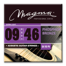 Load image into Gallery viewer, Magma Acoustic Guitar Strings Light Gauge Phosphor Bronze Set, .009 - .046 (GA110PB)
