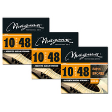 Load image into Gallery viewer, Magma Acoustic Guitar Strings Regular Light Gauge 80/20 Bronze Set, .010 - .048 (GA120B80)
