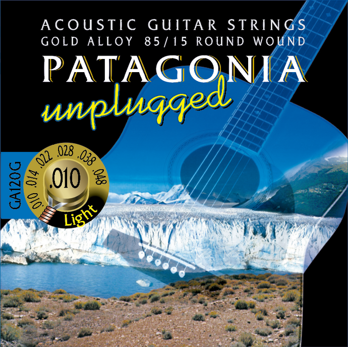 Patagonia Acoustic Guitar Strings Light Gauge 85/15 Bronze Set, .010 - .048 (GA120G)
