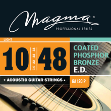 Load image into Gallery viewer, Magma Acoustic Guitar Strings Light Gauge COATED Phosphor Bronze Set, .010 - .048 (GA120P)
