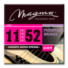Load image into Gallery viewer, Magma Acoustic Guitar Strings Light + Gauge 12 Strings Phosphor Bronze Set, .011 - .052 (GA130PB12)
