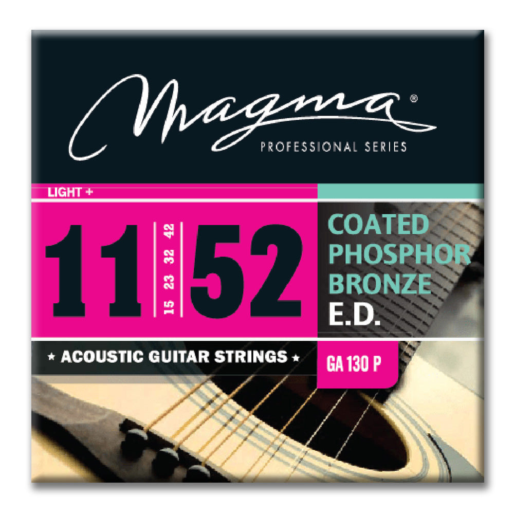 Magma 3-Set Pack Light Gauge Acoustic Guitar Strings (10-48) - 85/15 Bronze, Round Wound