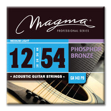Load image into Gallery viewer, Magma Acoustic Guitar Strings Medium Gauge Phosphor Bronze Set, .012 - .054 (GA140PB)
