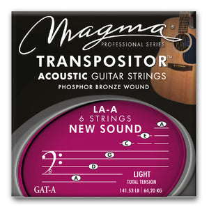 Magma Acoustic Guitar Strings TRANSPOSITOR LA -A NEW SOUND - Phosphor Bronze Wound (GAT-A)