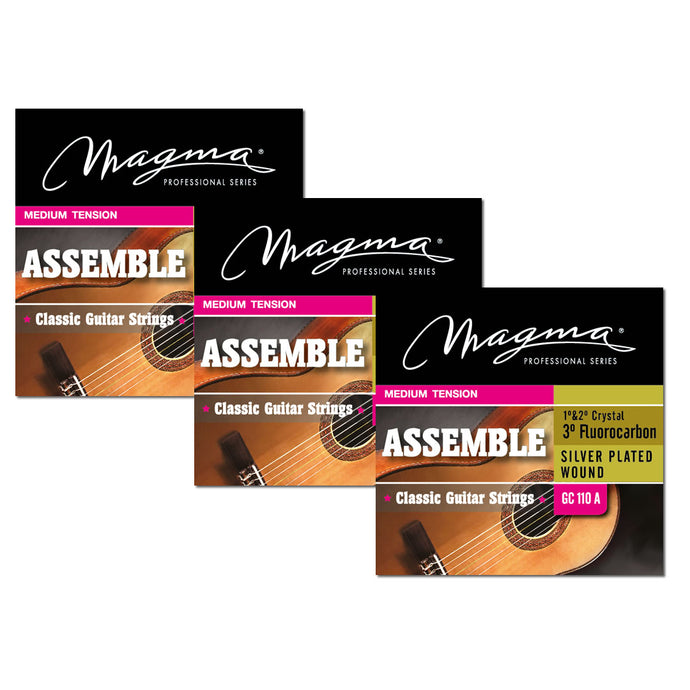 Magma Classical Guitar Strings Normal Tension ASSAMBLE Nylon-Carbon - Silver Plated Copper (FBA-GC110A)