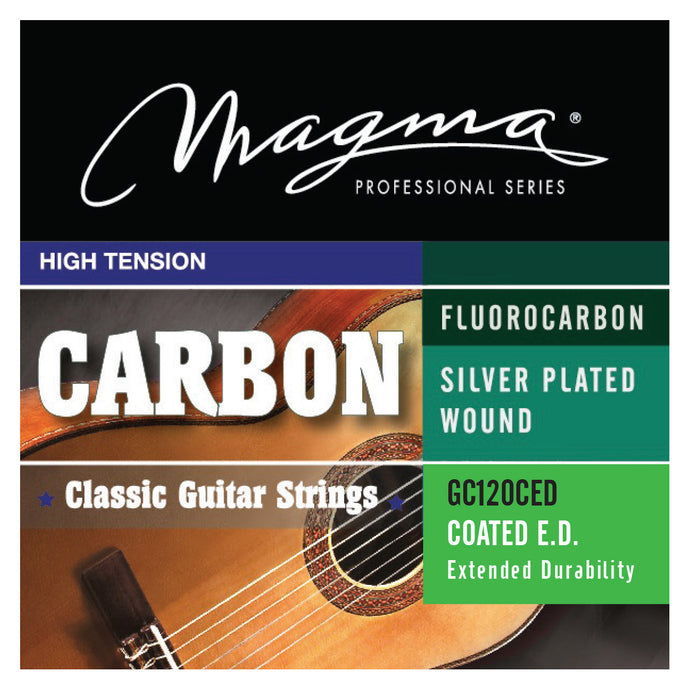 Magma Classical Guitar Strings High Tension Carbon - COATED Silver Plated Copper (GC120CED)