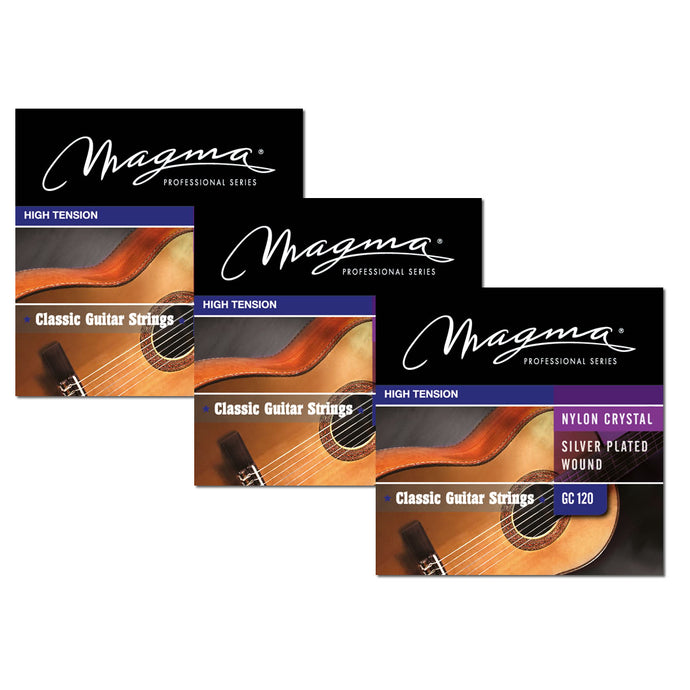 Magma Classical Guitar Strings High Tension Special Nylon - Silver Plated Copper (FBA-GC120-3)