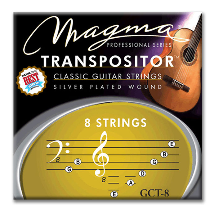 Magma Classical Guitar Strings TRANSPOSITOR 8 STRINGS - Silver Plated Copper Set (GCT-8)