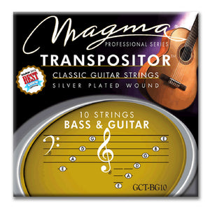 Magma Classical Guitar Strings TRANSPOSITOR BASS & GUITAR - Silver Plated Copper (GCT-BG10)