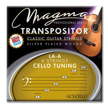 Load image into Gallery viewer, Magma Classical Guitar Strings TRANSPOSITOR LA-A CELLO - Silver Plated Copper (GCT-CELLO)
