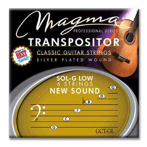 Magma Classical Guitar Strings TRANSPOSITOR SOL-G LOW NEW SOUND - Silver Plated Copper (GCT-GL)