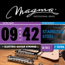 Load image into Gallery viewer, Magma Electric Guitar Strings Regular Light Gauge Stainless Steel Set, .009 - .042 (GE110S)
