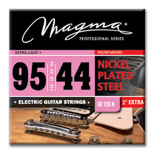 Magma Electric Guitar Strings Regular Light Gauge Nickel-Plated Steel Set, .0095 - .044 (GE120N)
