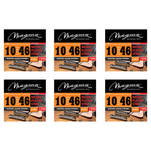 Magma Electric Guitar Strings Regular Light Gauge Nickel-Plated Steel Set, .010 - .046 (GE140N)