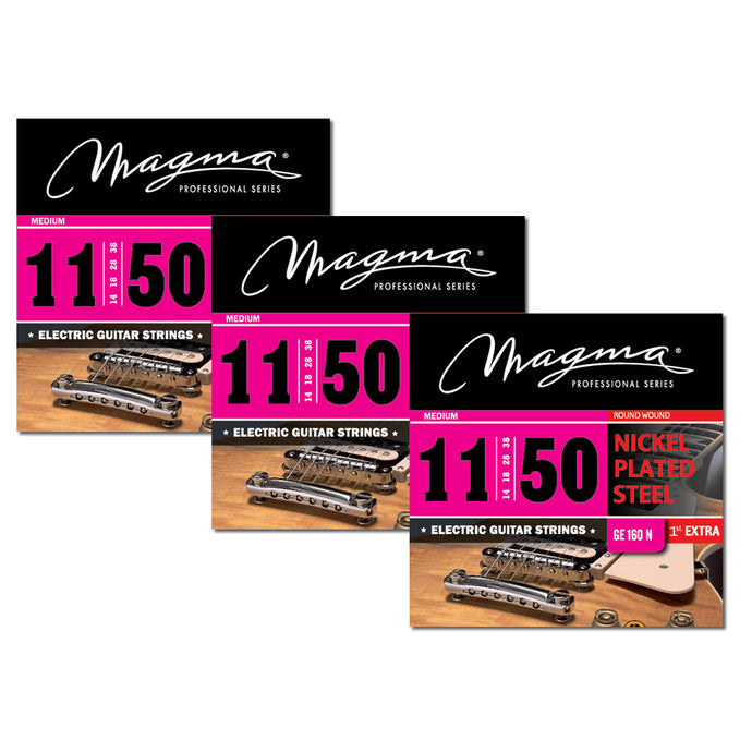 Magma Medium Electric Guitar Strings - Nickel Plated Steel Strings .011