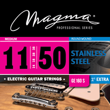 Load image into Gallery viewer, Magma Electric Guitar Strings Medium Gauge Stainless Steel Set, .011 - .050 (GE160S)
