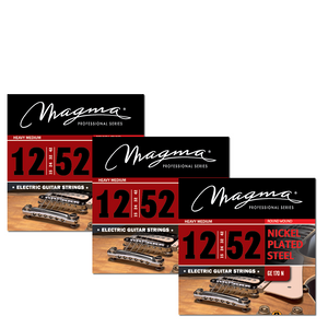 Magma Electric Guitar Strings Medium Gauge Nickel-Plated Steel Set, .012 - .052 (GE170N)