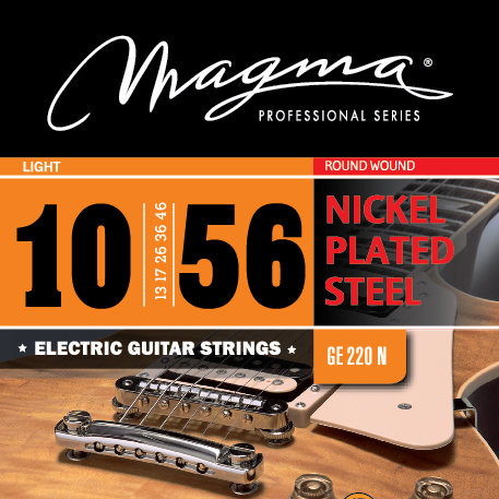 Electric Guitar Strings Light/7 strings Gauge Nickel-Plated Steel Set, .010 - .056 (GE220N)
