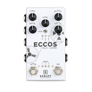 Keeley Electronics ECCOS Neo-Vintage Tape Delay Guitar Effect Pedal
