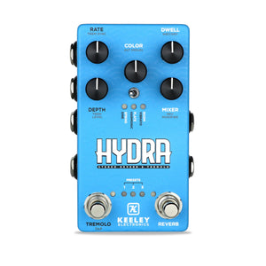 Keeley Electronics HYDRA Stereo Reverb & Tremolo Guitar Effect Pedal