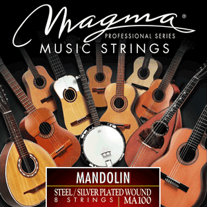 Magma MANDOLIN Strings Steel / Silver Plated Wound Set (MA100)