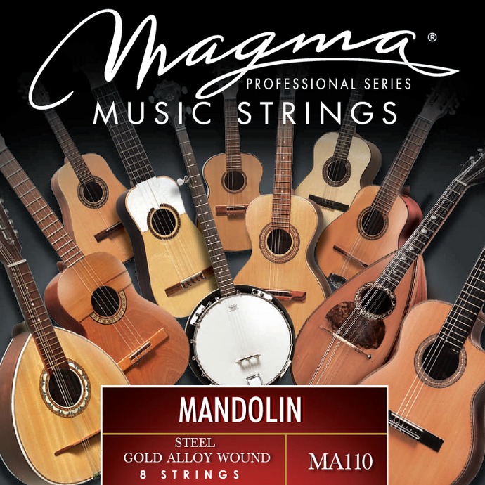 Magma MANDOLIN Strings Steel / Gold Alloy Wound Set (MA110)