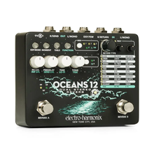 Load image into Gallery viewer, EHX Electro-Harmonix Oceans 12 Dual Stereo Reverb Guitar Effects Pedal
