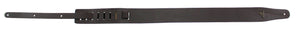 Magma Leathers 2.52" Delux Argentinean Black Smoth Leather Guitar Strap (07MB01.)
