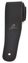 Load image into Gallery viewer, Magma Leathers 2.52&quot; Delux Argentinean Black Smoth Leather Guitar Strap (07MB01.)
