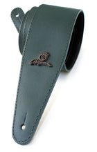 Load image into Gallery viewer, Magma Leathers 2.52&quot; Delux Argentinean Dark Green covered Leather Guitar Strap (07MC04.)
