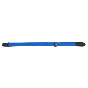 Magma Leathers  2" Soft-hand Polypropylene Guitar Strap with Leather Ends Bright Blue (07MP07.)
