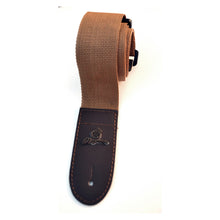 Load image into Gallery viewer, Magma Leathers  2&quot; Soft-hand Polypropylene Guitar Strap with Leather Ends Beige (07MP10.)
