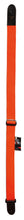 Load image into Gallery viewer, Magma Leathers  2&quot; Soft-hand Polypropylene Guitar Strap with Leather Ends Orange (07MP13.)

