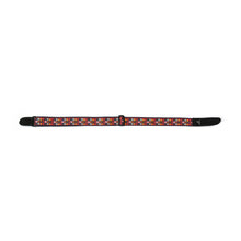 Load image into Gallery viewer, Magma Leathers 2&quot; Soft-hand Polyester Guitar Strap Sublimation-Printed with Jimi Hendrix Woodstock Design, Genuine Leather Ends (07MS01JH.)
